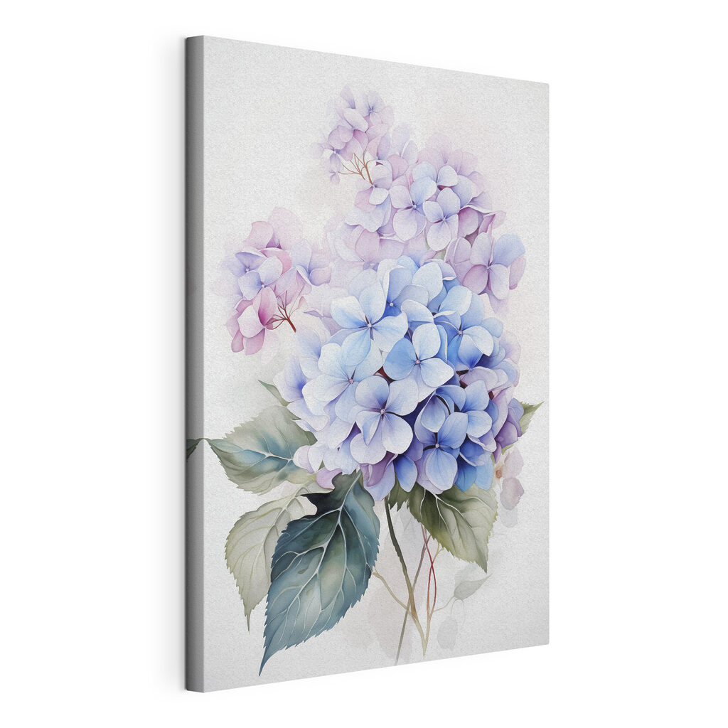 Painting of flowers on a white background