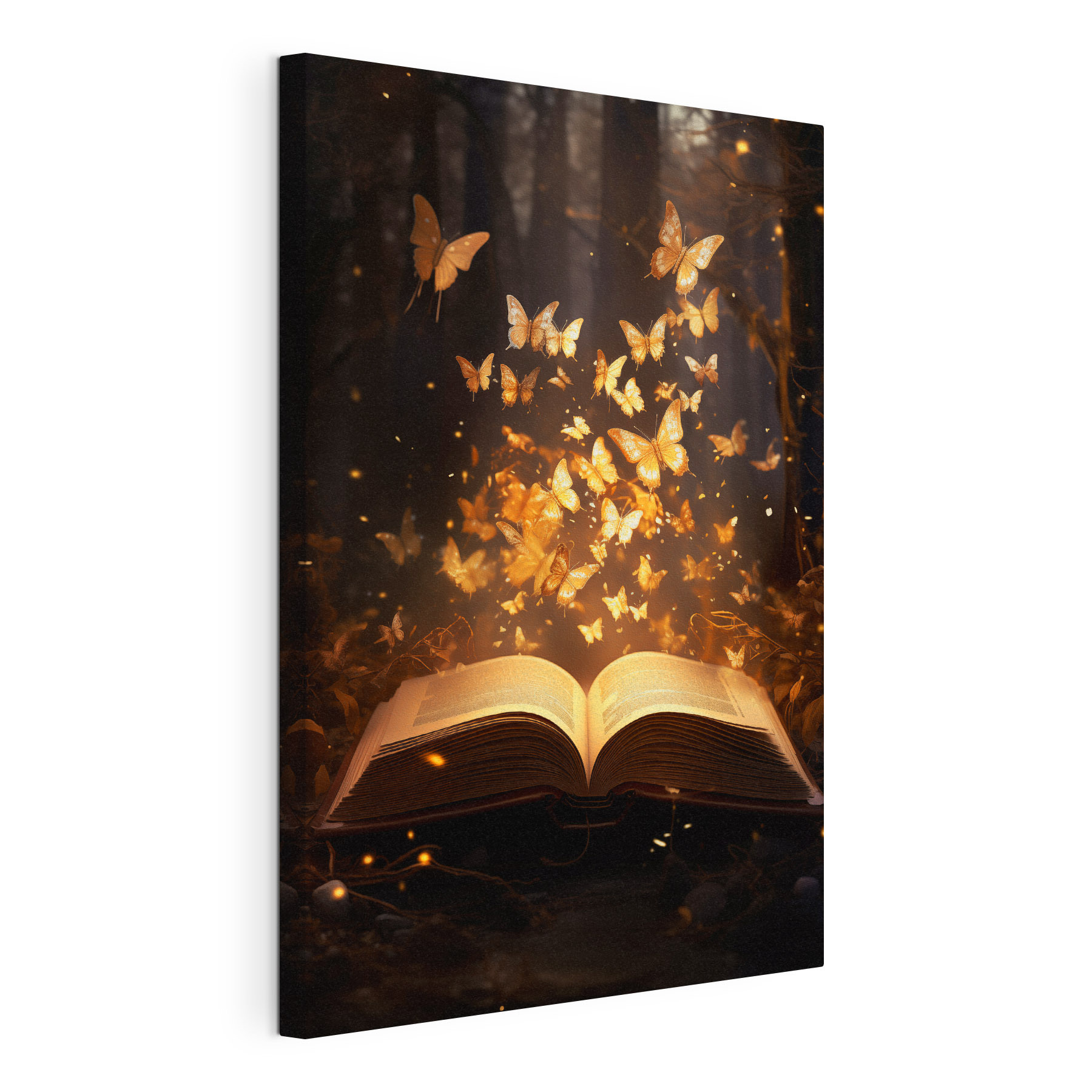 Book with butterflies flying out of it