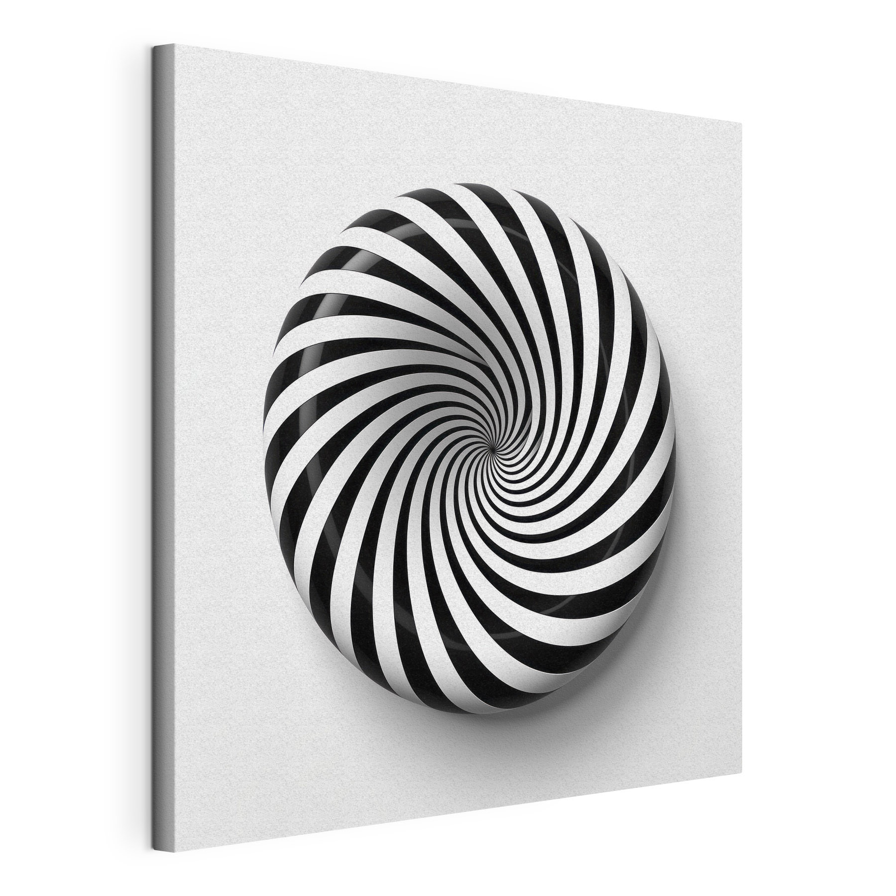 Black and white swirly object