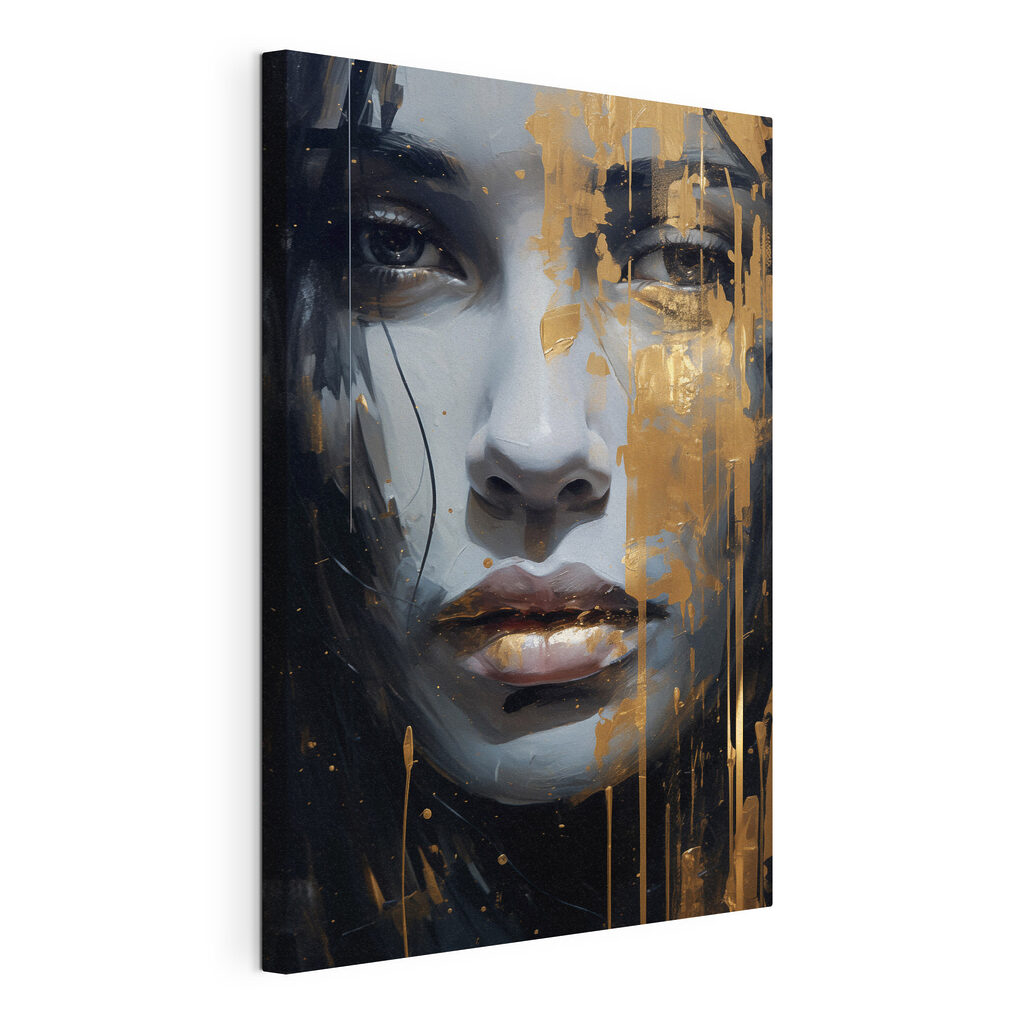 Striking portrait with bold accents