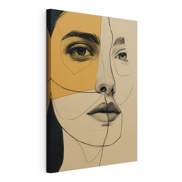 Картина Картина Малюнок жіночого обличчя (Артикул: s39963)