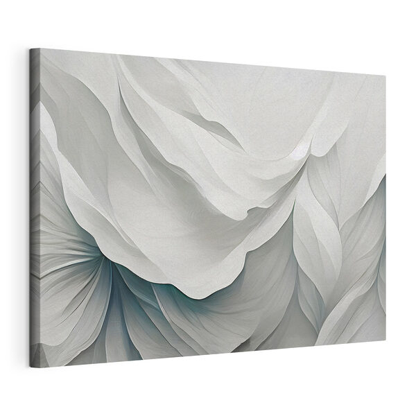 A white and blue wavy background