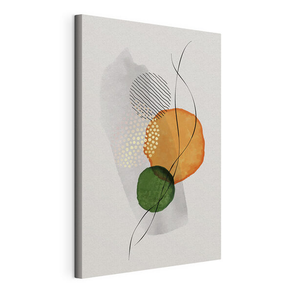 A colorful circles and lines
