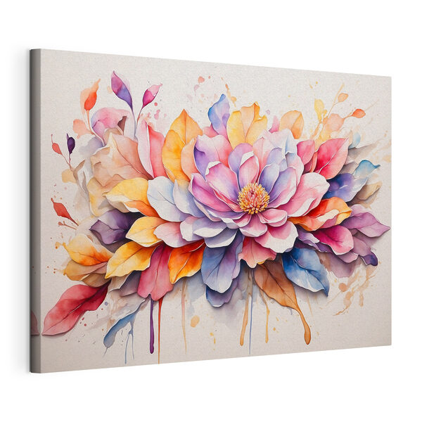 A painting of a flower A painting of a flower