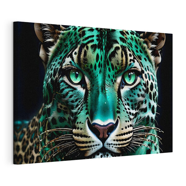 Vibrant leopard with striking eyes Vibrant leopard with striking eyes