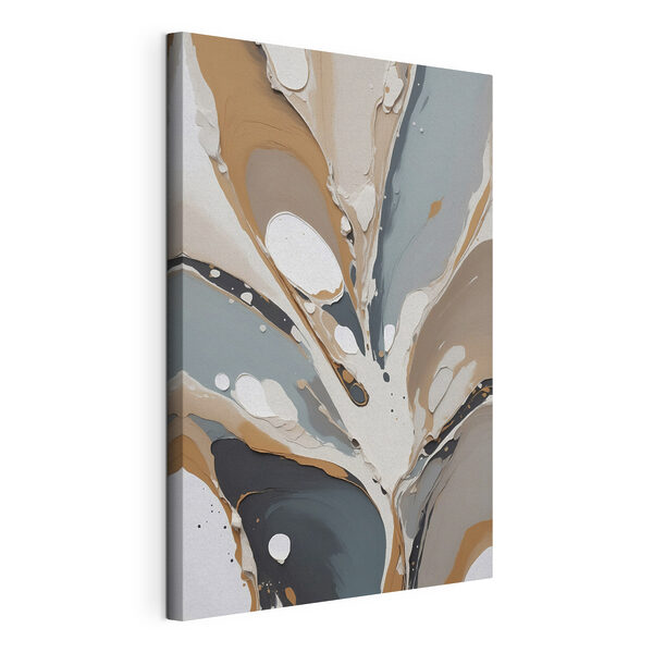 Fluid shapes in soothing earth tones