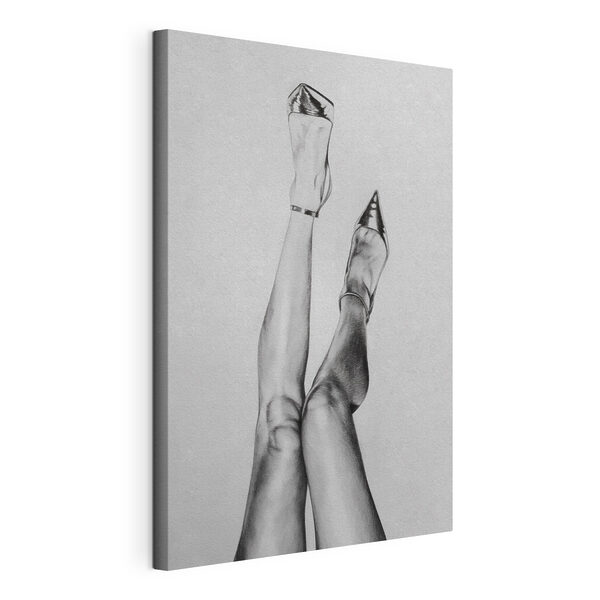A drawing of a woman's legs A drawing of a woman's legs