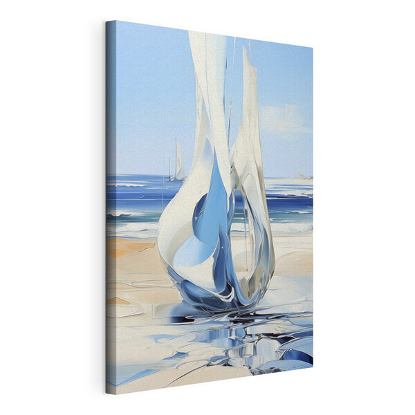 A sailboat on a beach A sailboat on a beach