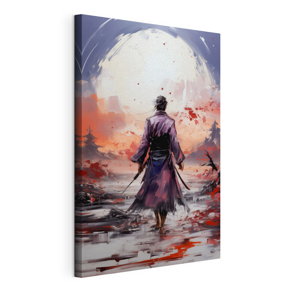 A man in a robe walking in a desert