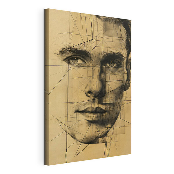 Drawing of a man's face Drawing of a man's face