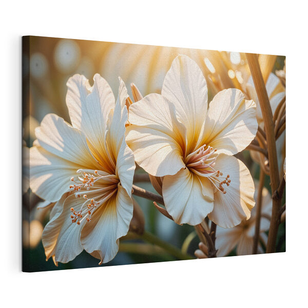 Elegant blooms in soft sunlight