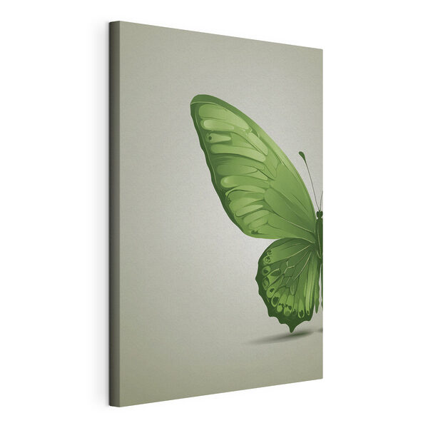 Green butterfly with wings Green butterfly with wings