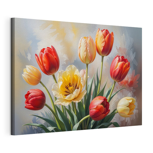 Group of tulips in a vase Group of tulips in a vase
