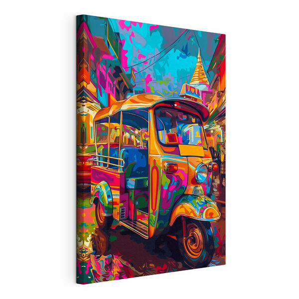 Картина Картина Кольоровий тук-тук на вулиці (Артикул: s40198)