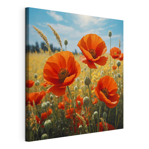 Group of red flowers