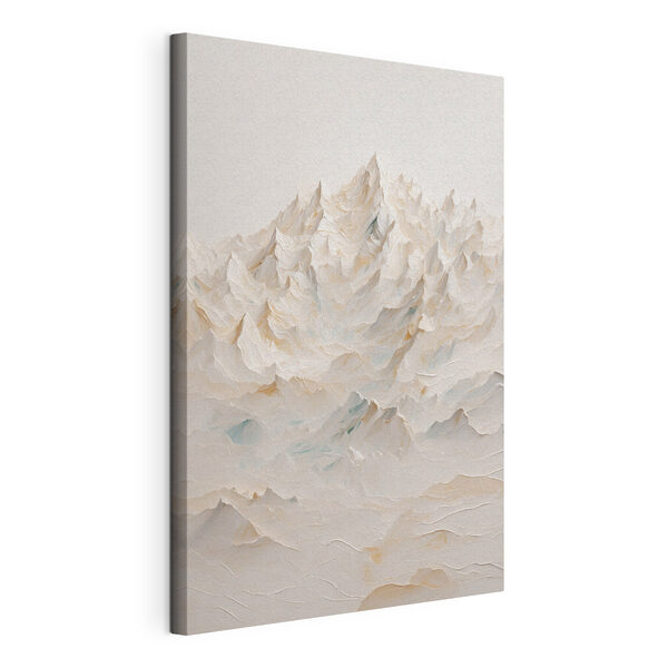 Mountain range with many peaks