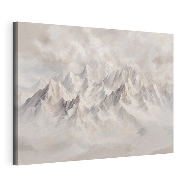 Mountain range with clouds Mountain range with clouds