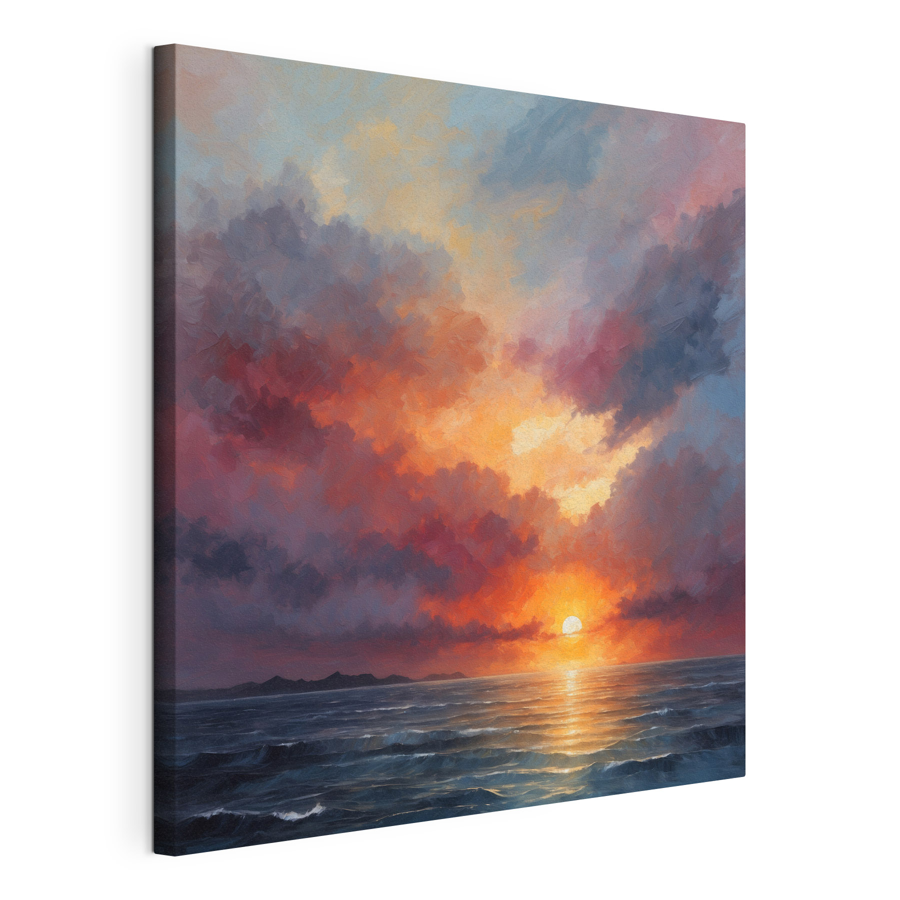 Sunset over the ocean