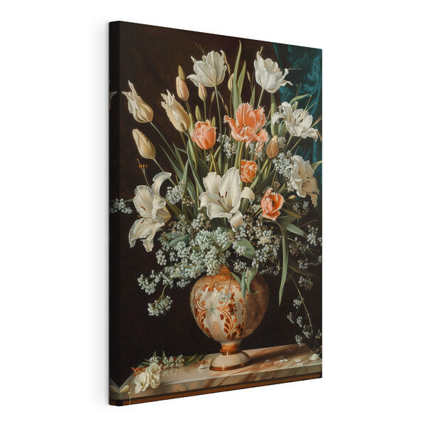 Painting of flowers in a vase Painting of flowers in a vase