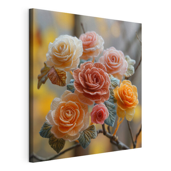 Beautiful roses in soft colors