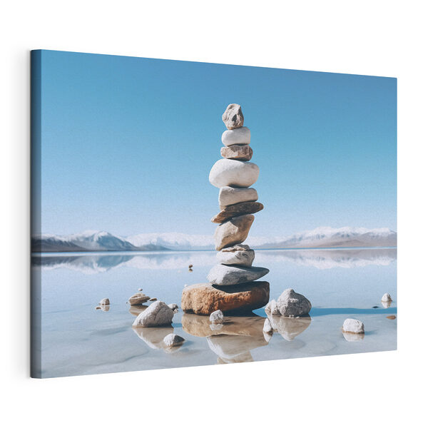Stack of rocks in water Stack of rocks in water