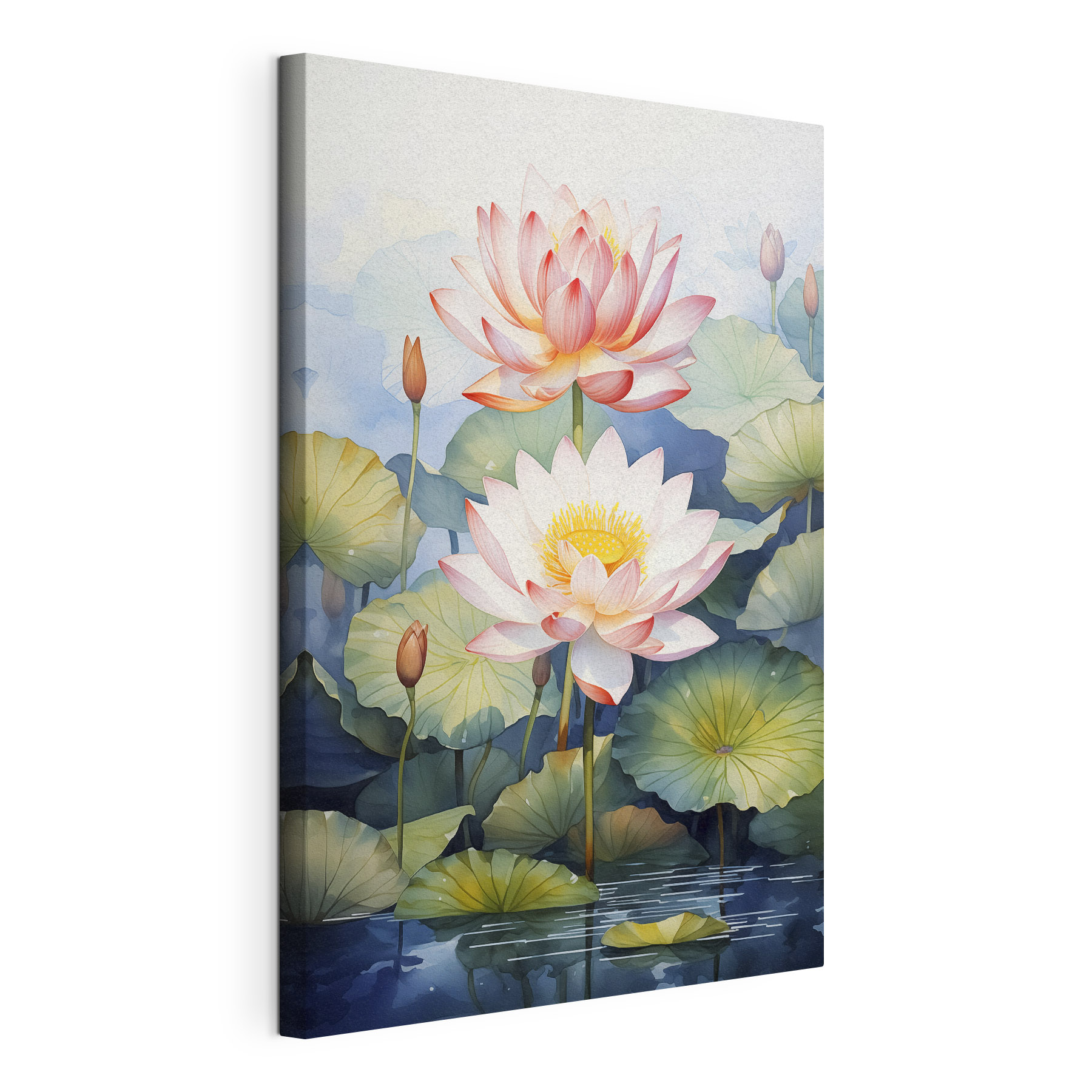 Painting of a flower and leaves