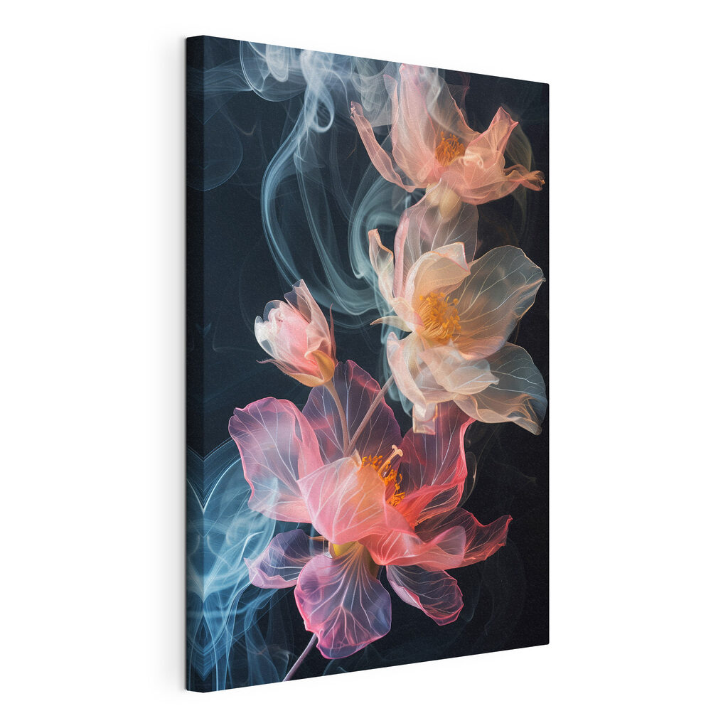 Delicate flowers surrounded by wisps