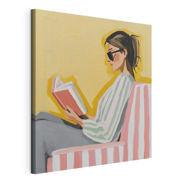 Жінка читає книгу Картина Жінка читає книгу