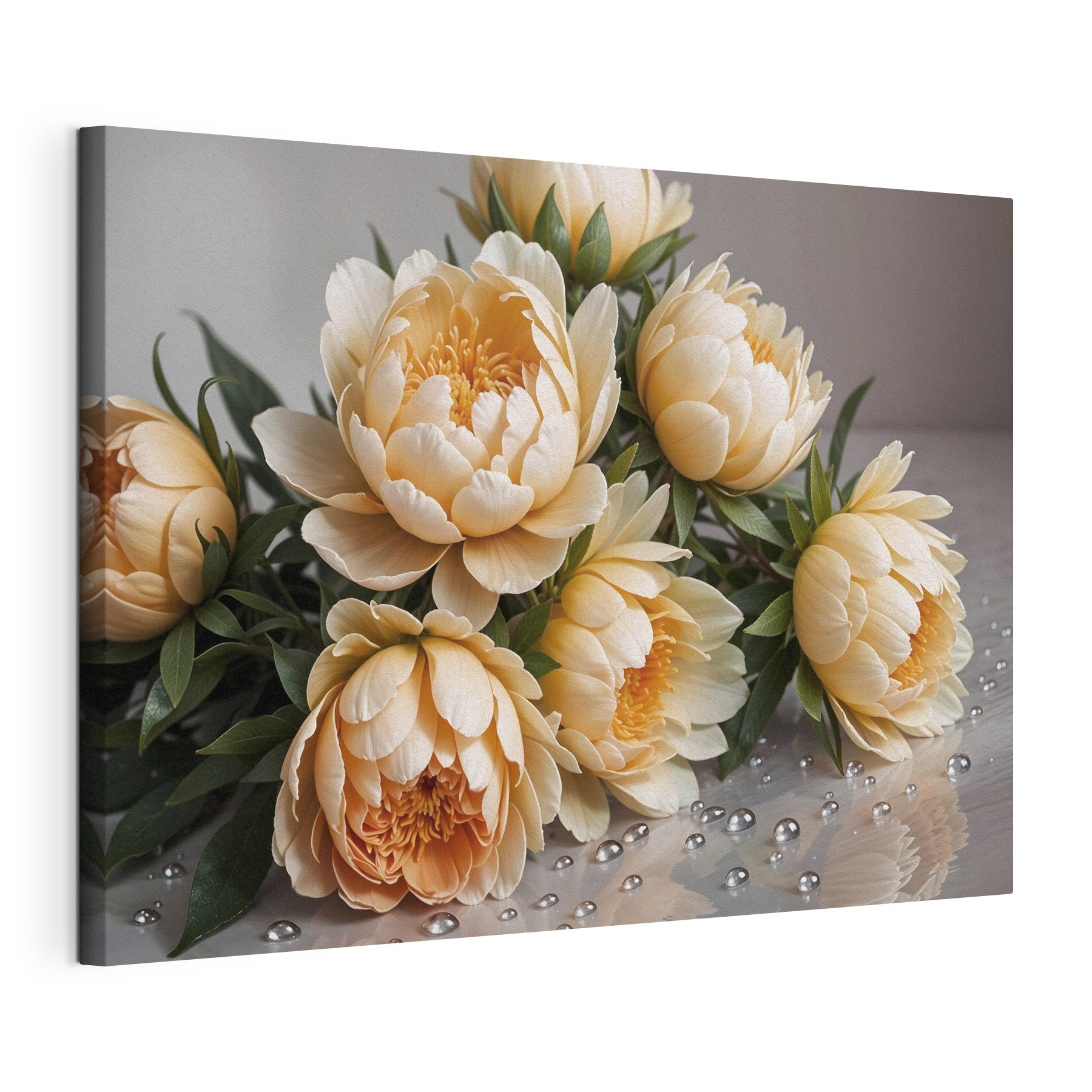 Group of flowers on a table