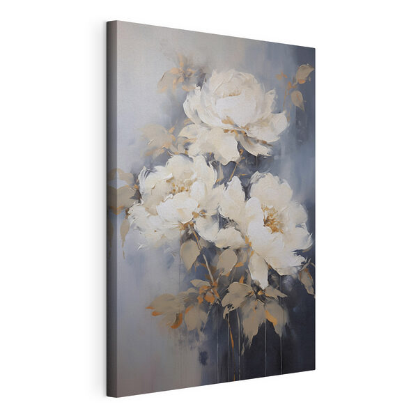 Painting of white flowers Painting of white flowers