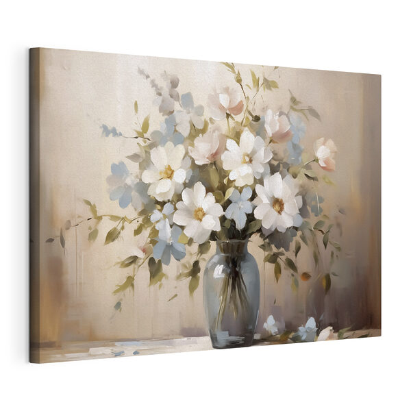 Painting of flowers in a vase Painting of flowers in a vase