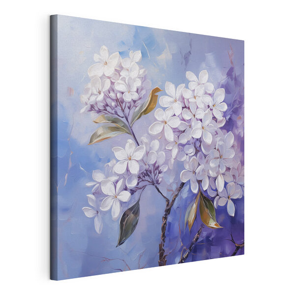 Painting of white flowers Painting of white flowers