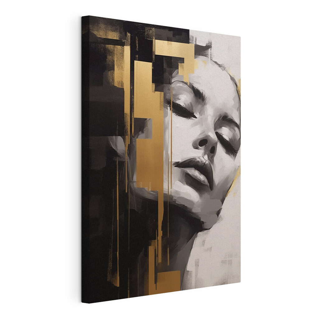 Painting of a woman's face