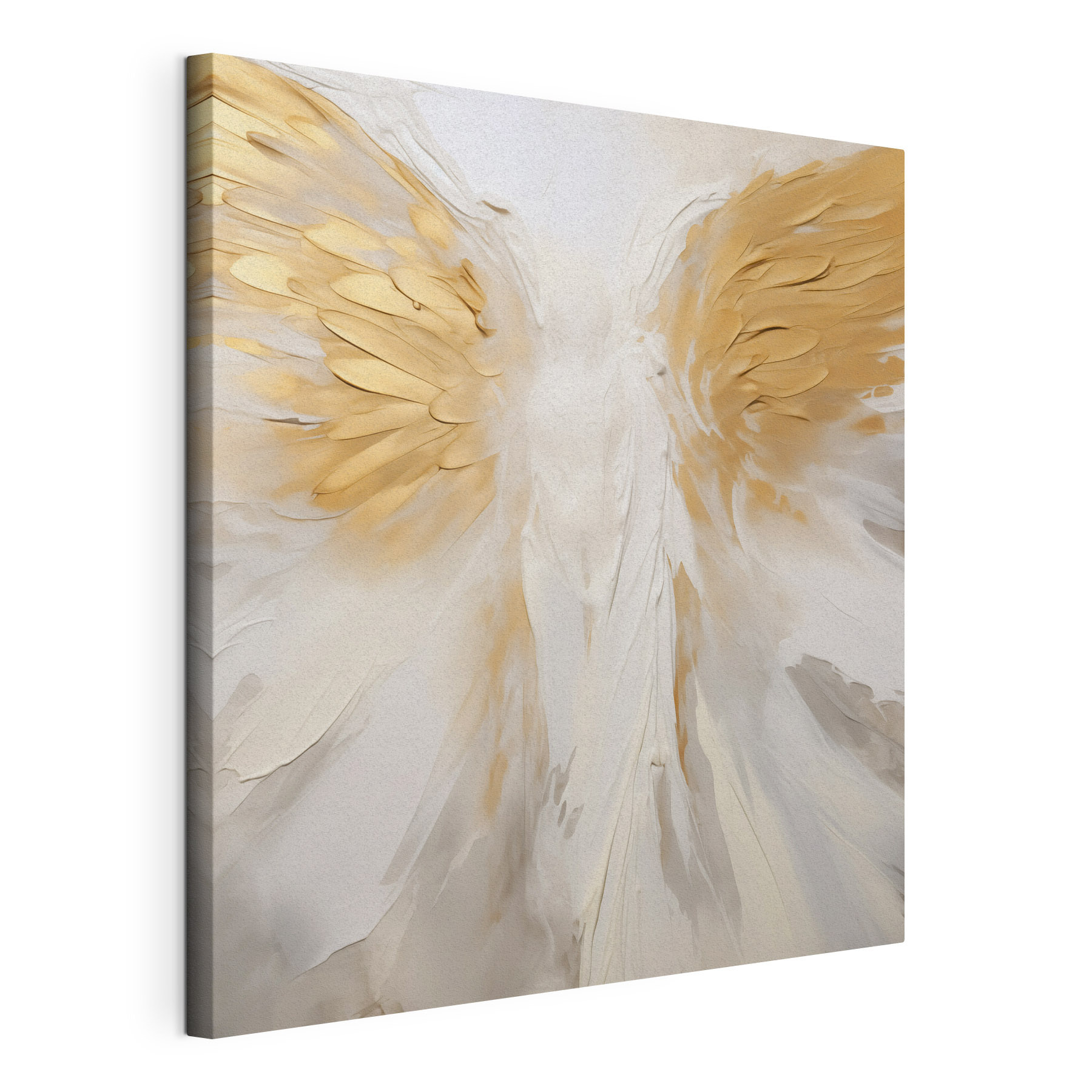 White and brown angel wings