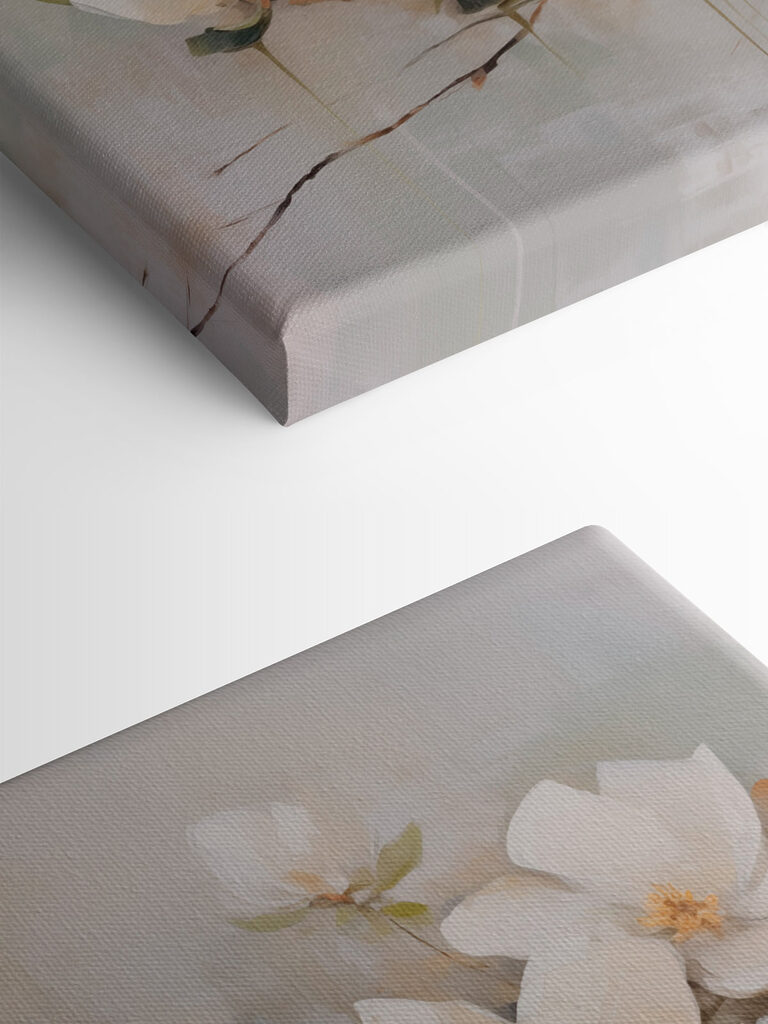 Painting of white flowers
