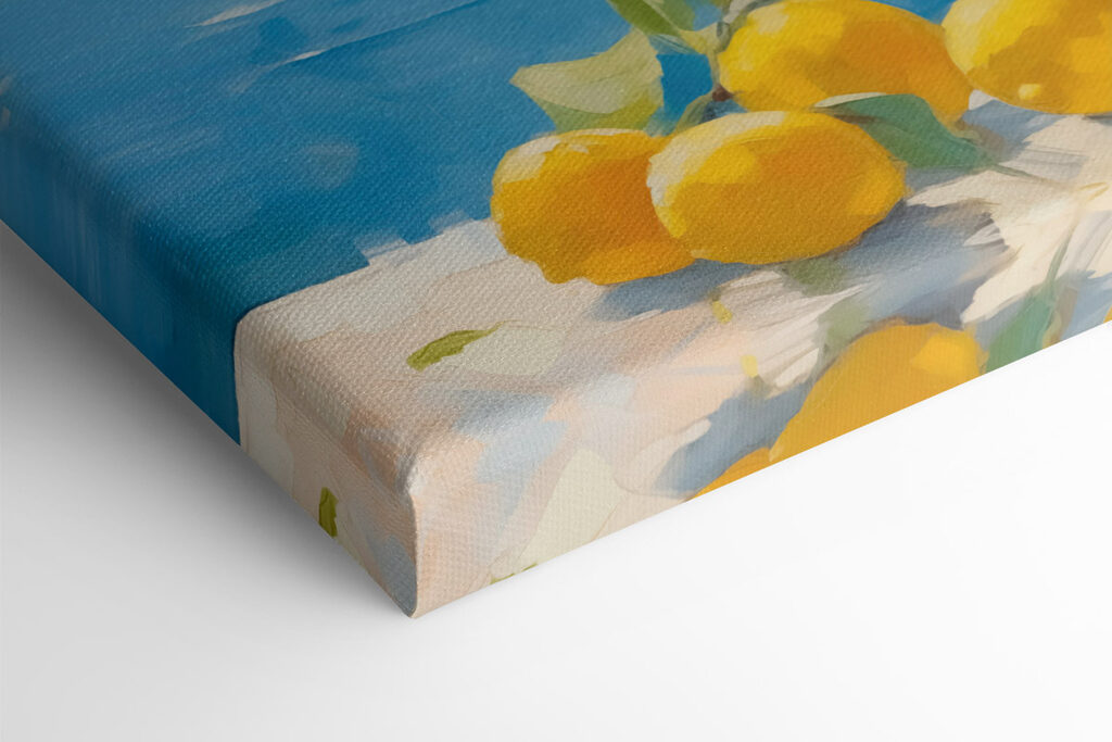 Bowl of lemons on a table next to a tree