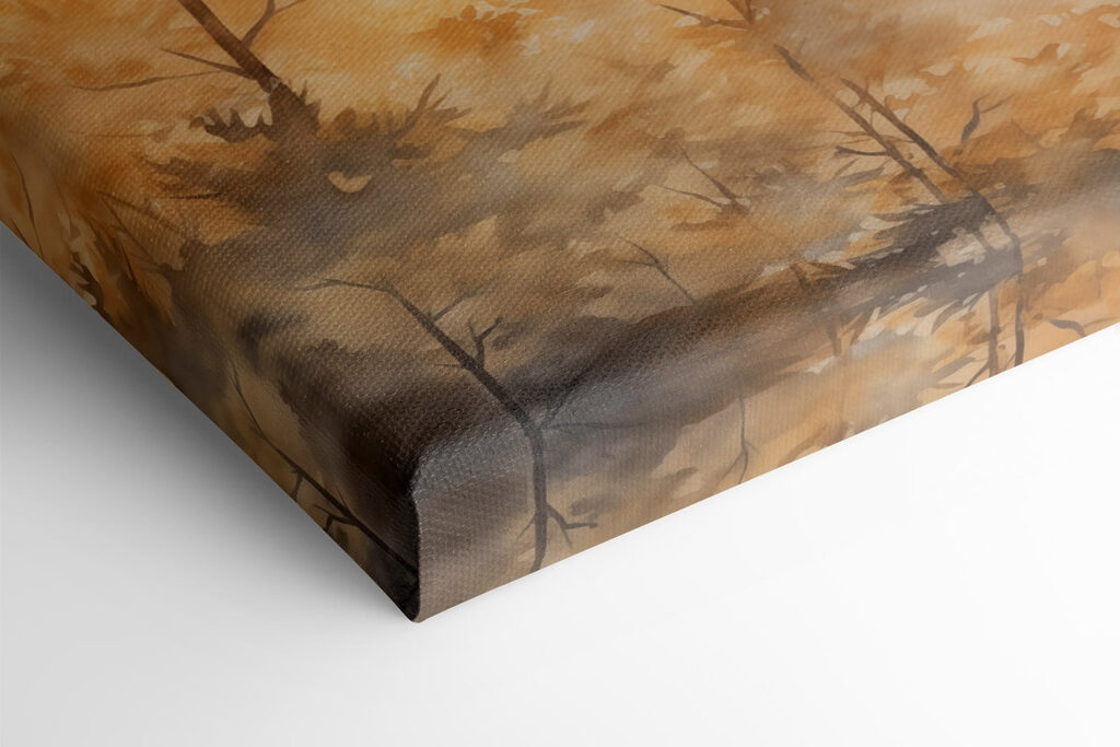 Painting of trees and mountains Painting of trees and mountains