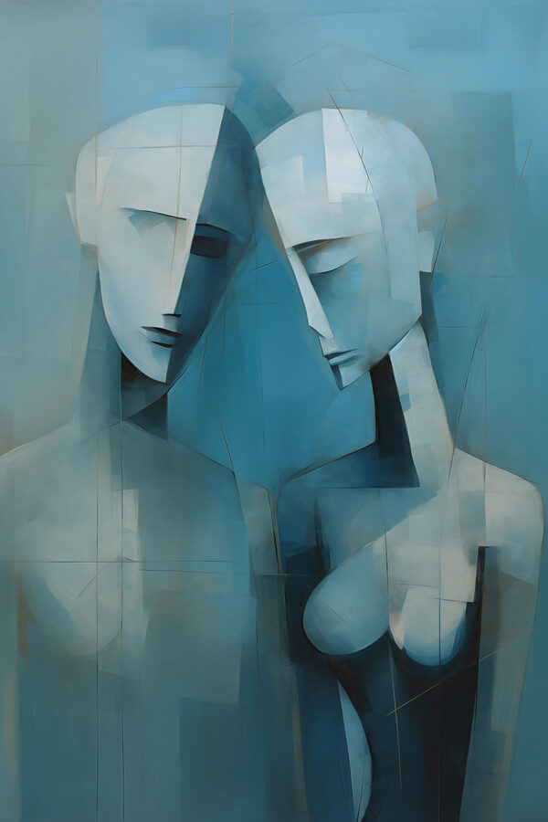 Painting of two people