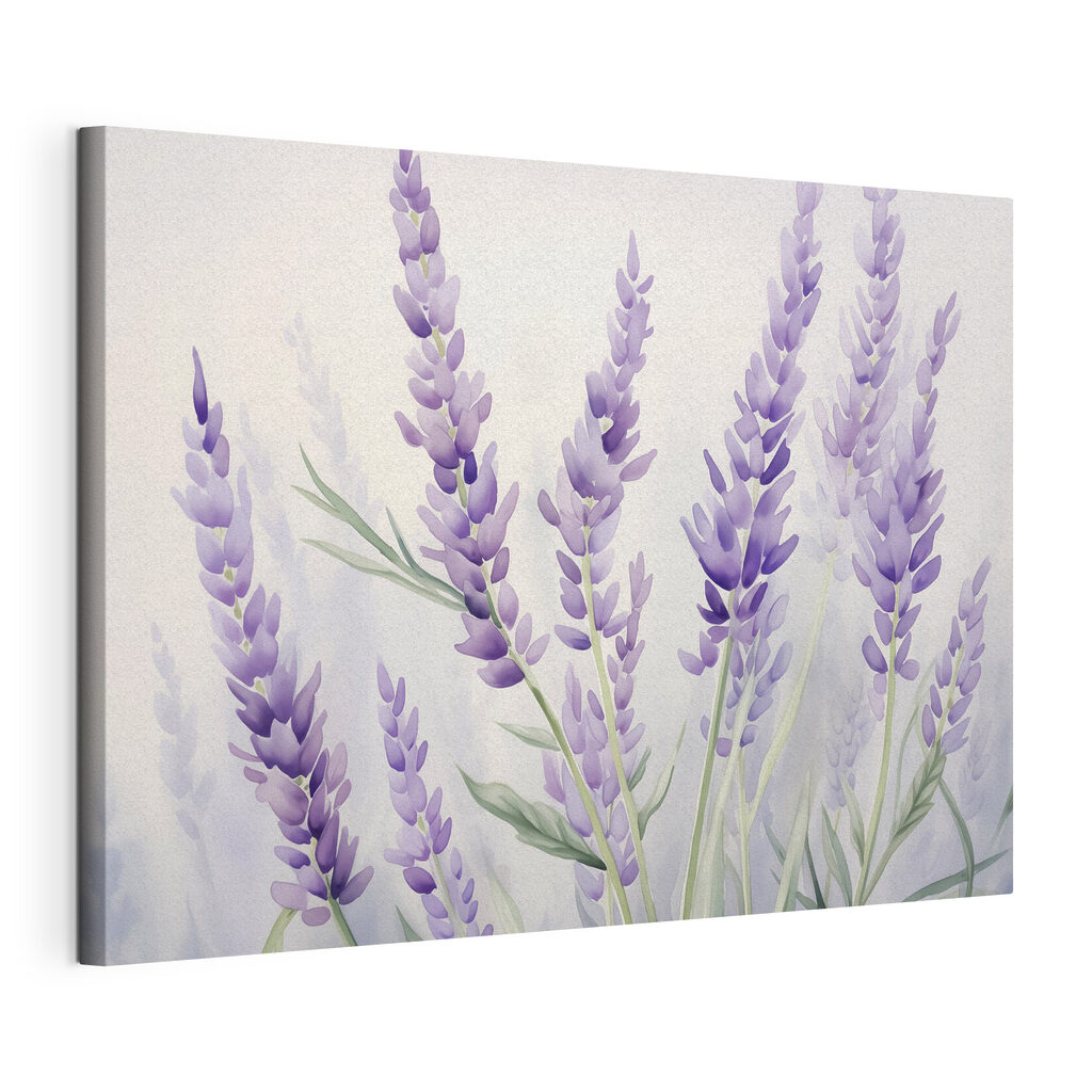 Delicate lavender blooms sway gently