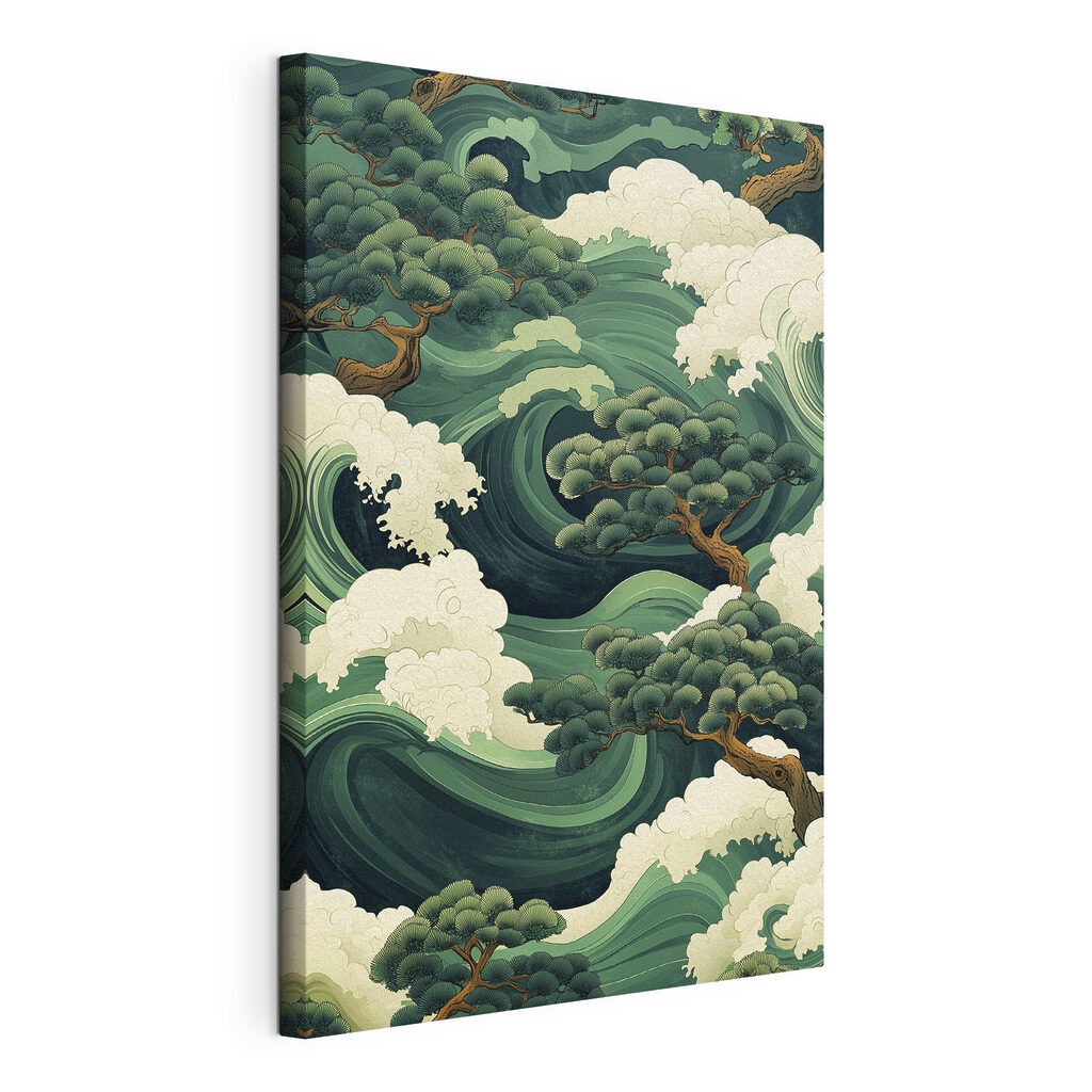 Tree and waves of water Tree and waves of water
