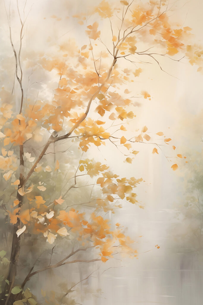 Tree with yellow leaves