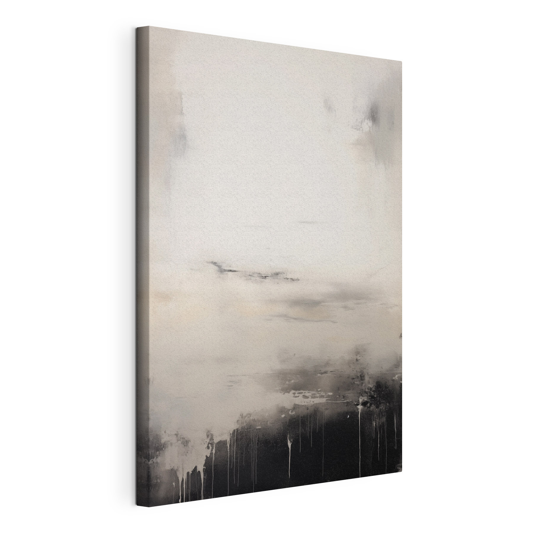 White and black painting