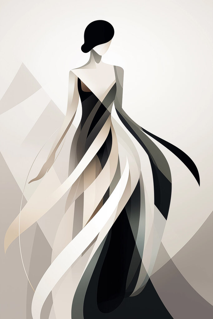 Woman in a dress