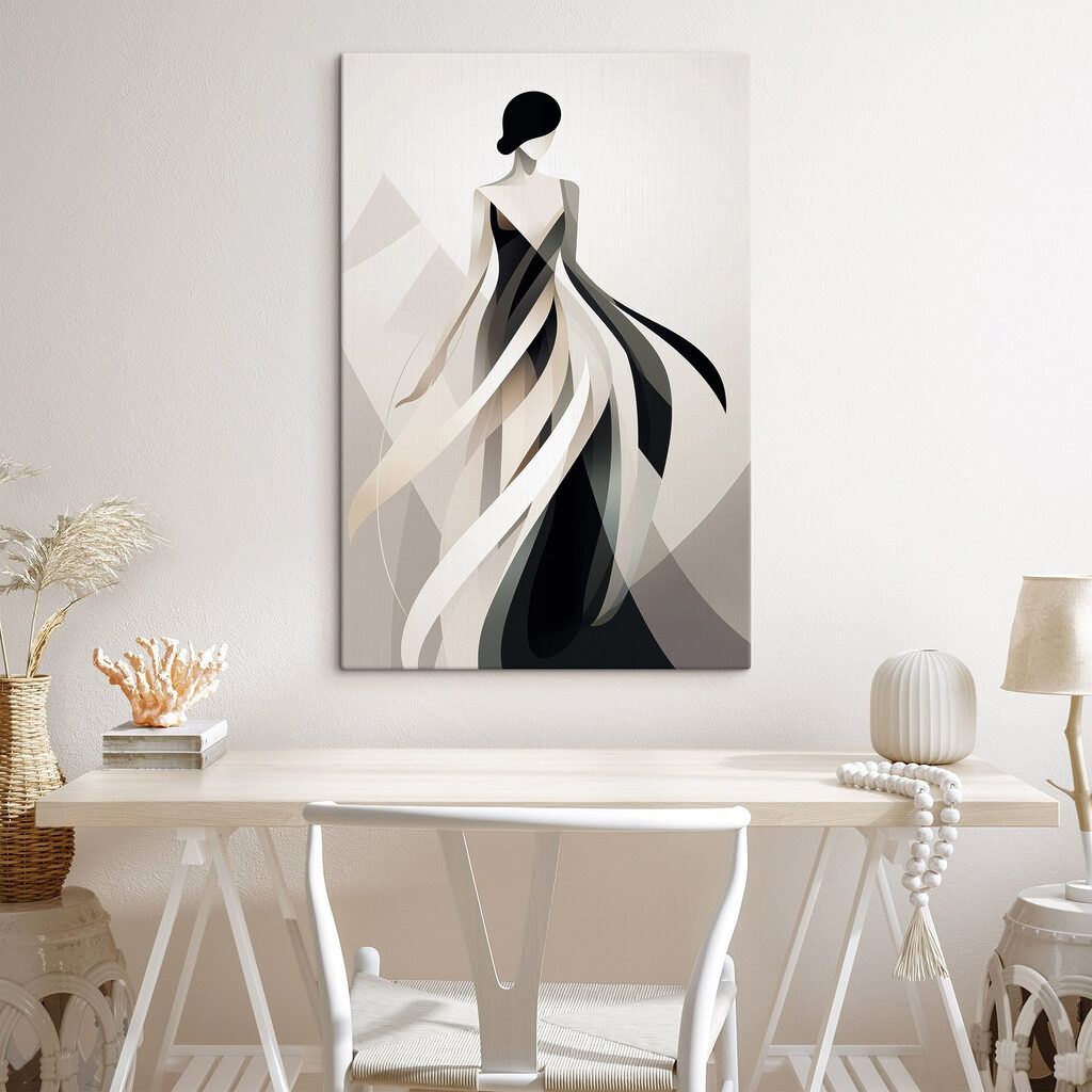 Woman in a dress