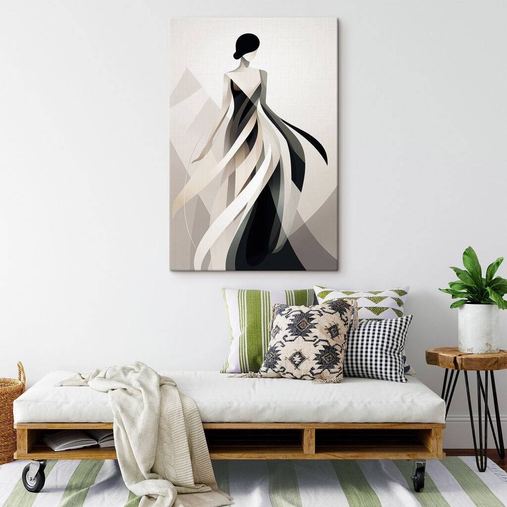 Woman in a dress
