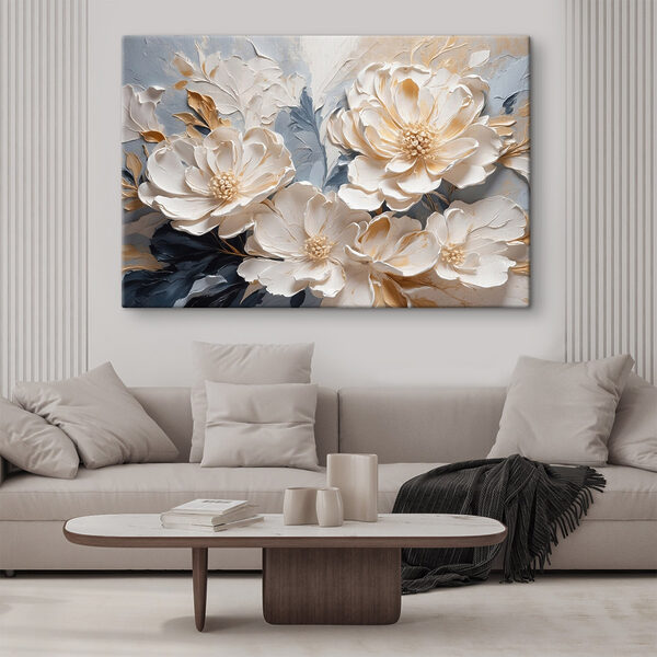 Delicate flowers in soft hues