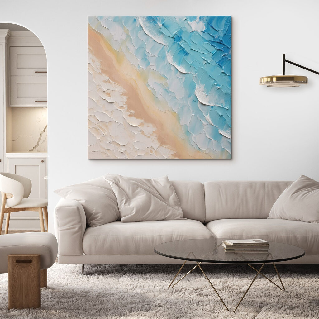 Painting of a beach
