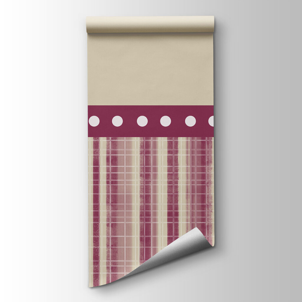 Strip of red and white stripes
