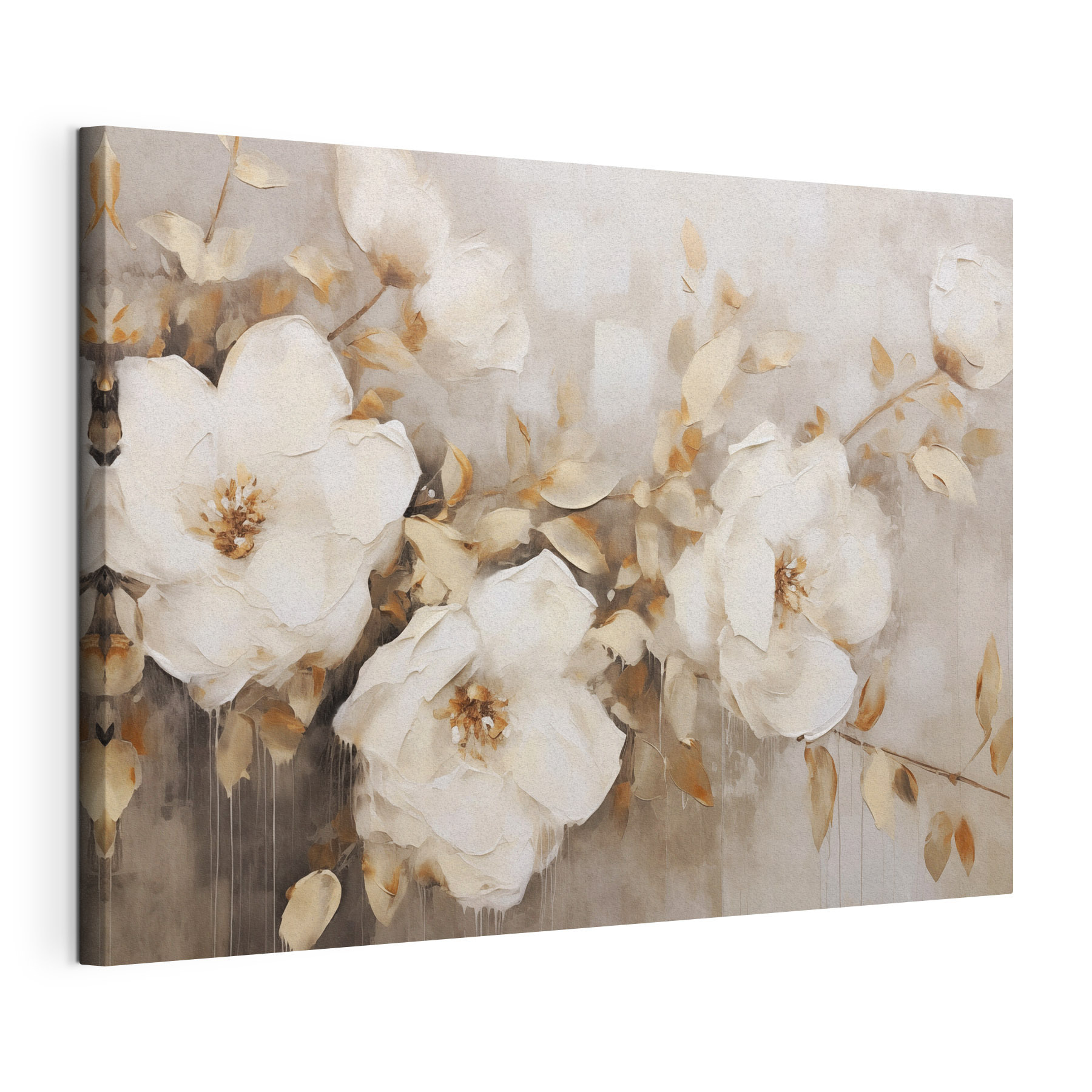 Painting of white flowers Painting of white flowers