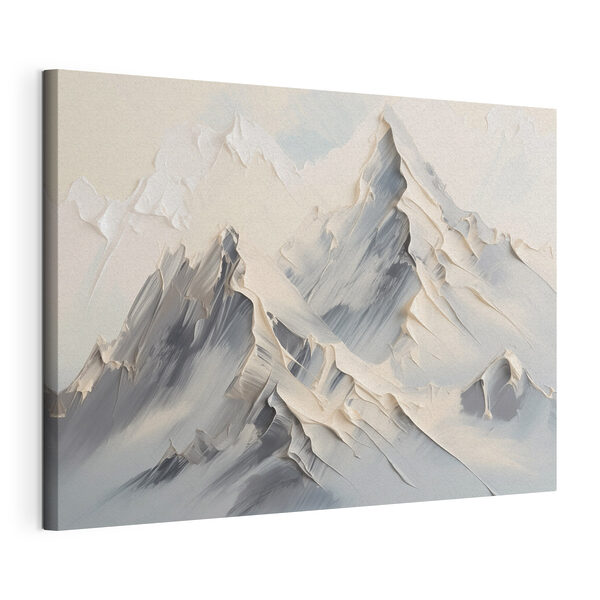 Painting of a mountain range